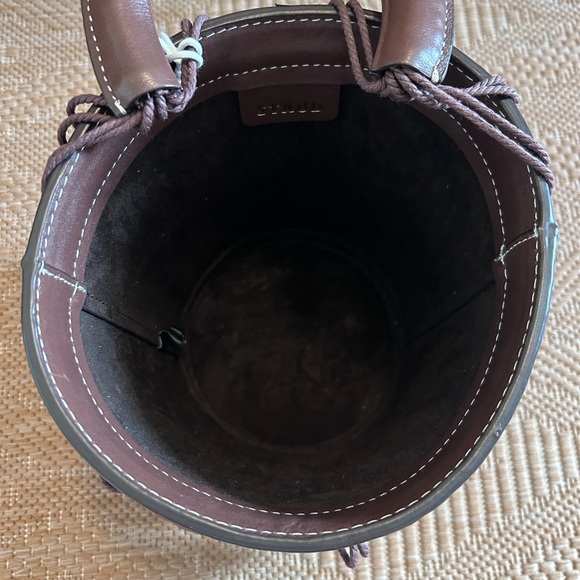 NWT Staud Beaded Moreau Bag Chocolate - Picture 3 of 6